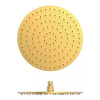 Hoofddouche Tres Max | 30 cm | Rond | 24k Goud mat