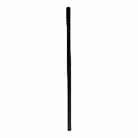 Drinkrietje Zwart Cellulose 20 cm (100 stuks)