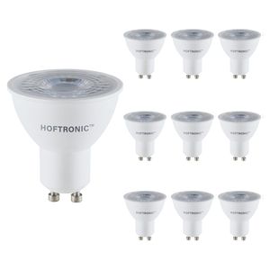 10x GU10 LED spot - 4,5 Watt 345 lumen - 38° - 2700K Warm wit licht - Dimbaar - LED reflector - Vervangt 50 Watt