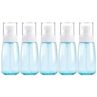 5 STKS reizen plastic flessen lekvrije draagbare reisaccessoires kleine flessen containers 60ml (blauw)
