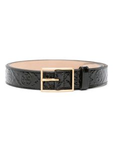 Tory Burch ceinture en cuir verni - Noir