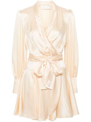 ZIMMERMANN robe courte à design portefeuille - Tons neutres