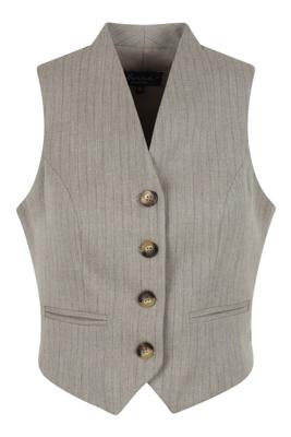 Elvira Casuals Gilet Miley E4 25-050 Gilets 384 Taupe Stripe