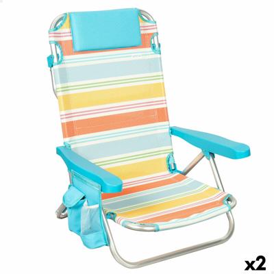 Strandstoel Aktive 48 x 75 x 48 cm (2 Stuks)