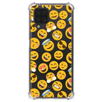 Samsung Galaxy A12 Doorzichtige Silicone Hoesje Emoji Samsung Galaxy A12 Doorzichtige Silicone Hoesje Emoji