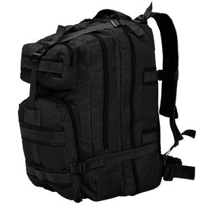 VidaXL Rugzak legerstijl 50 l zwart