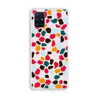 Colored Giraffe: Galaxy A51 4G Transparant Hoesje