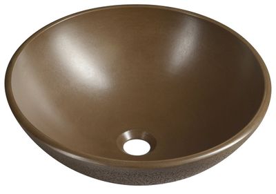 Sapho Formigo betonnen waskom 41cm donkerbruin Sapho Formigo betonnen waskom 41cm donkerbruin