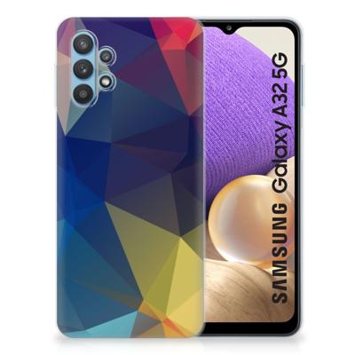 Samsung Galaxy A32 5G | TPU Hoesje | Polygon Dark