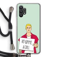 Gimme a call: Samsung Galaxy A32 5G Transparant Hoesje met koord