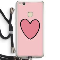 Hartje: Huawei Ascend P10 Lite Transparant Hoesje met koord