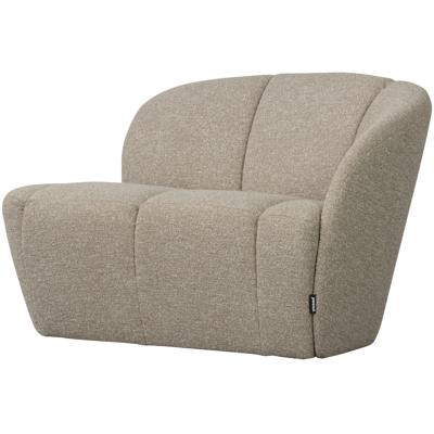 WOOOD 2-zits Bankje 'Mojo' Rechts, Bouclé, kleur Beige Melange