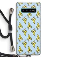 Bananas: Samsung Galaxy S10 Plus Transparant Hoesje met koord