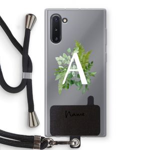 Green Brush: Samsung Galaxy Note 10 Transparant Hoesje met koord