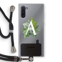 Green Brush: Samsung Galaxy Note 10 Transparant Hoesje met koord