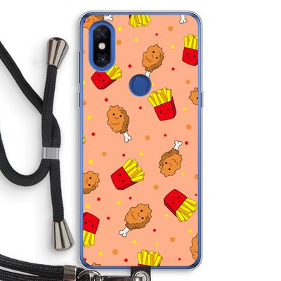 Chicken 'n Fries: Xiaomi Mi Mix 3 Transparant Hoesje met koord