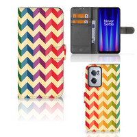 OnePlus Nord CE 2 Telefoon Hoesje Zigzag Multi Color - thumbnail