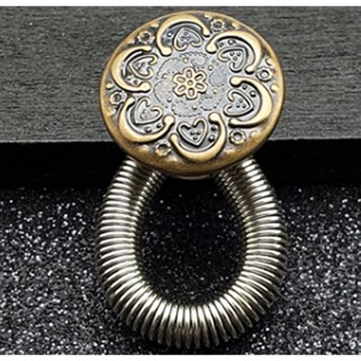 Op en Top Zwanger Broek Verlenger Zilver Veer Koper Bloem