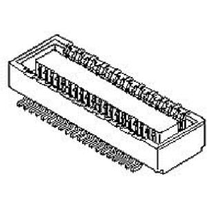 Molex 54102-0204 Mezzanineconnector Totaal aantal polen: 20 Rastermaat: 0.5 mm Inhoud: 1 stuk(s) Tape on Mini reel