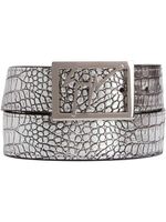 Giuseppe Zanotti ceinture Linum en effet peau de serpent - Argent - thumbnail