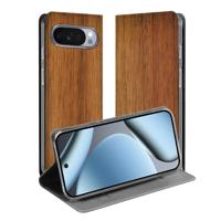 Google Pixel 10 Pro Smart Cover Hoesje Donker Hout