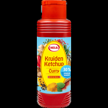Hela Kruiden Ketchup Curry 30% minder suiker bij Jumbo