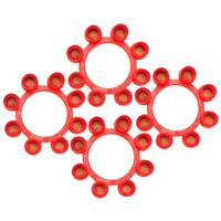 Speelgoed plaffertjes 8 schots - 36x ringen - voor plaffer pistool/revolver