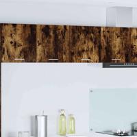 Hangkast Riga Gerookt eiken 80 x 31 x 40 cm Bewerkt hout Hangkast Riga Gerookt eiken 80 x 31 x 40 cm Bewerkt hout