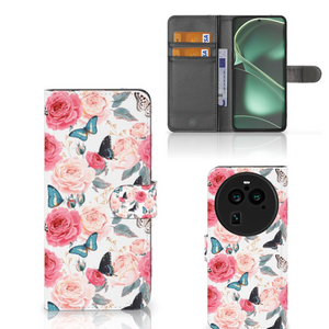 OPPO Find X6 Pro Hoesje Butterfly Roses