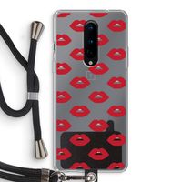 Lips: OnePlus 8 Transparant Hoesje met koord