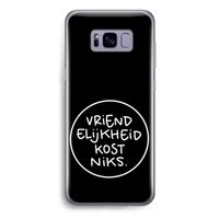 Vriendelijkheid: Samsung Galaxy S8 Plus Transparant Hoesje