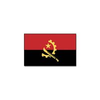 Gevelvlag/vlaggenmast vlag Angola 90 x 150 cm   -