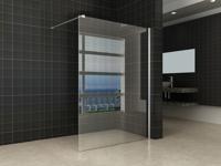 Wiesbaden Comfort inloopdouche 140x200 cm - 10mm NANO glas
