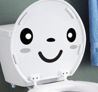 Sticker Lachende WC