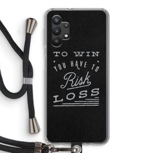 Risk loss: Samsung Galaxy A32 5G Transparant Hoesje met koord