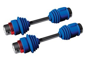Driveshafts, center t-maxx (steel constant-velocity) front (1)/ rear (1) (assembled w/inner and outer dust boots, for t-maxx w/optidrive transmission)