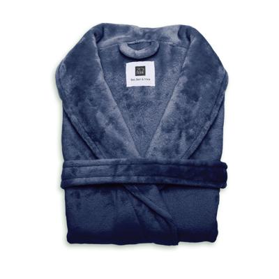 Luxe Badjas Basic Kleuren Effen Indigo Blue S Zo!Home - Dekbed-Discounter.nl