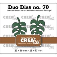 Crealies • duo dies botanische bladeren