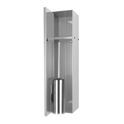 Looox Closed closetborstelgarnituur - tegelbaar - rvs geborsteld cl8