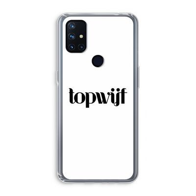 Topwijf Wit: OnePlus Nord N10 5G Transparant Hoesje