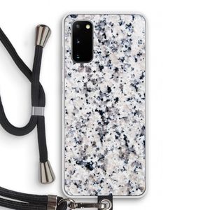 Gespikkelde marmer: Samsung Galaxy S20 Transparant Hoesje met koord