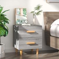 Nachtkastje 40x35x47,5 cm grijs sonoma eikenkleurig