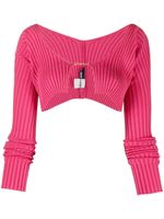 Jacquemus cardigan La Maille Pralù à coupe crop - Rose