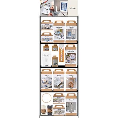 Creativ Company Vloerdisplay, ongemonteerd, category, interieurmix, volwassene, h: 1580 mm, l: 600 mm, b: 400 mm, 98 eenh./ 1 stuk