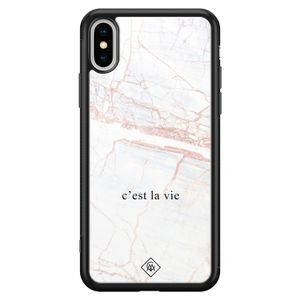 iPhone XS Max glazen hardcase - C'est la vie