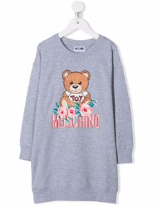 Moschino Kids robe à imprimé Toy Bear - Gris