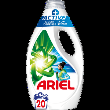 Ariel Vloeibaar Wasmiddel +Actief, 20 Wasbeurten bij Jumbo