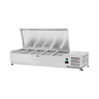 Opzetkoelvitrine - 120 x 33 cm - 5 GN 1/4 containers