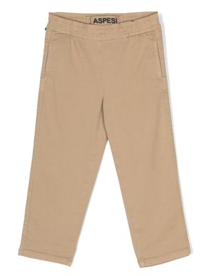 Aspesi Kids pantalon à taille élastiquée - Tons neutres