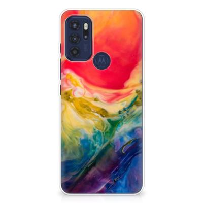 Smartphone hoesje Motorola Moto G60s Watercolor Dark Smartphone hoesje Motorola Moto G60s Watercolor Dark
